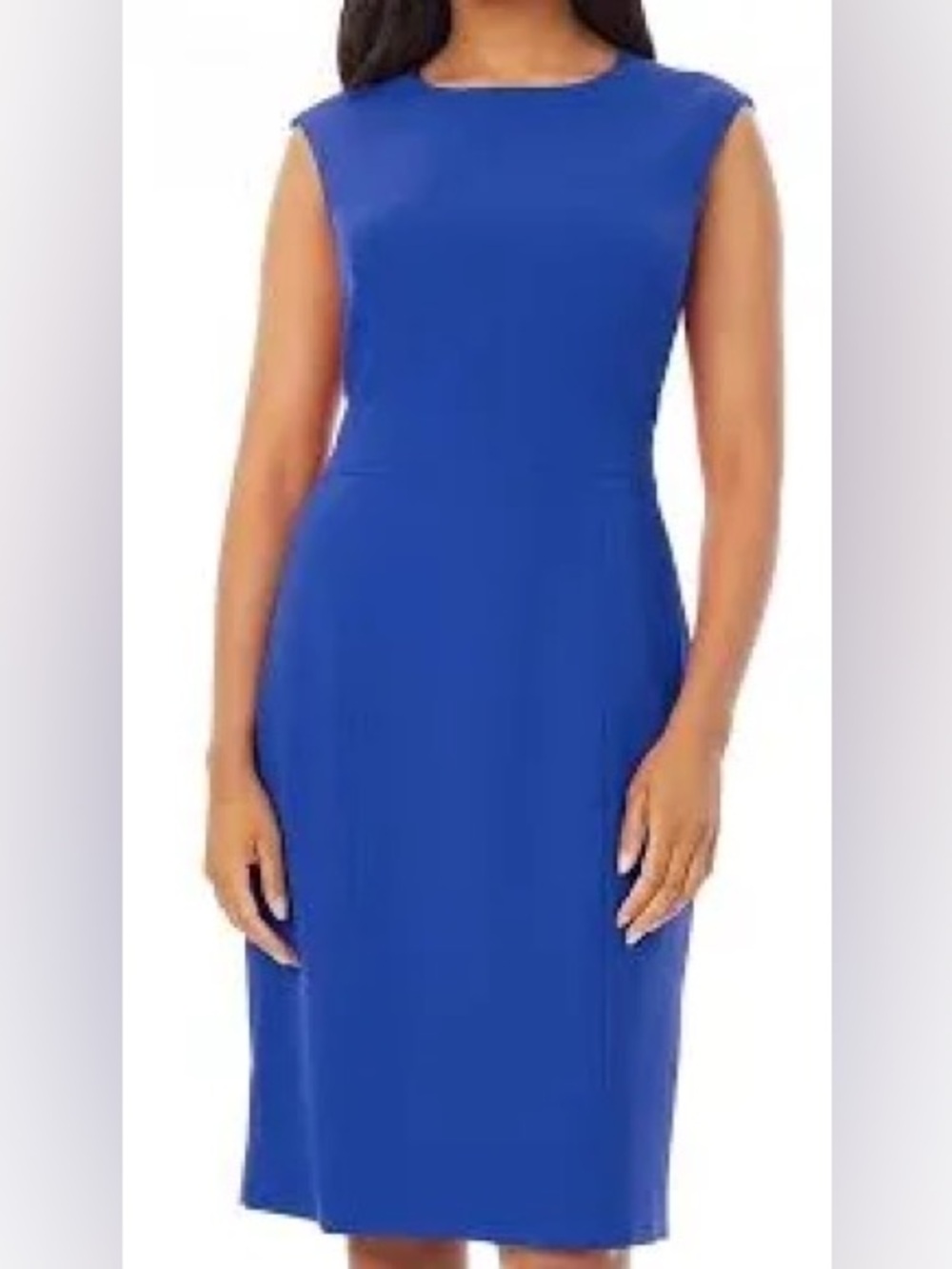 Kasper: size 18, Classic Sleeveless Sheath Dress in Royal Blue